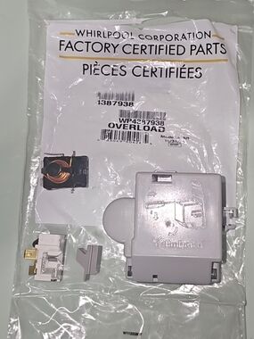 OEM Whirlpool Refrigerator Overload & Start Relay 4387938